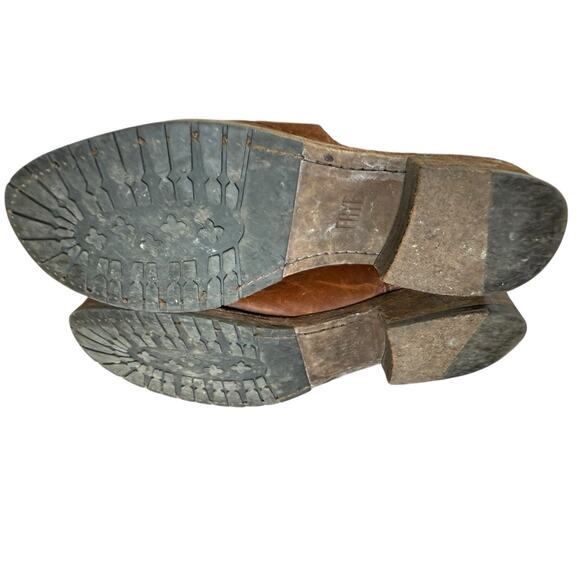 Frye Melissa Button Riding Boots Brown Leather Size 8.5 Distressed Classic - Picture 9 of 10